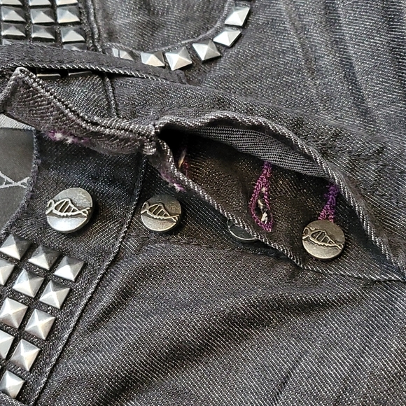 Genetic Denim Studded Dark Wash Jeans - Picture 14 of 16